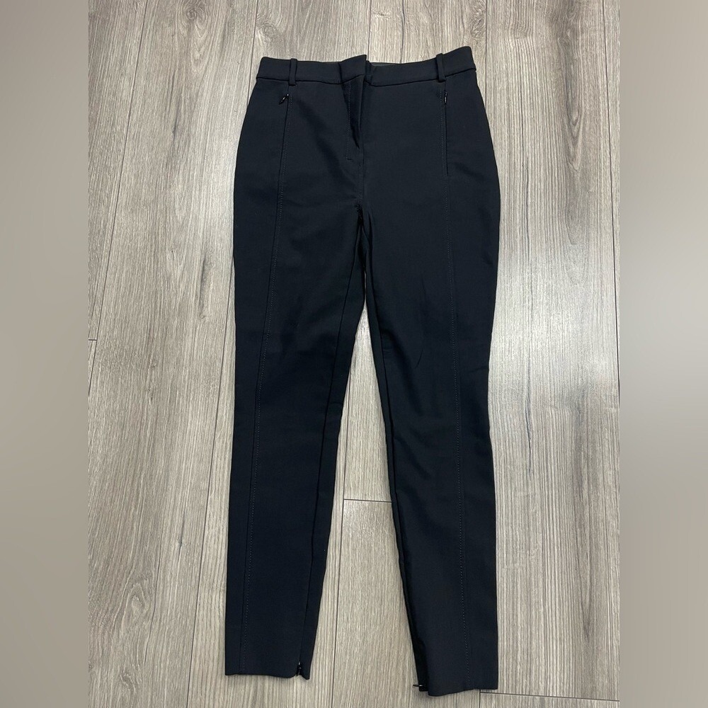 MM. LAFLEUR The Curie Skinny Pant Black PowerStretch Ankle Zip Business Casual 2